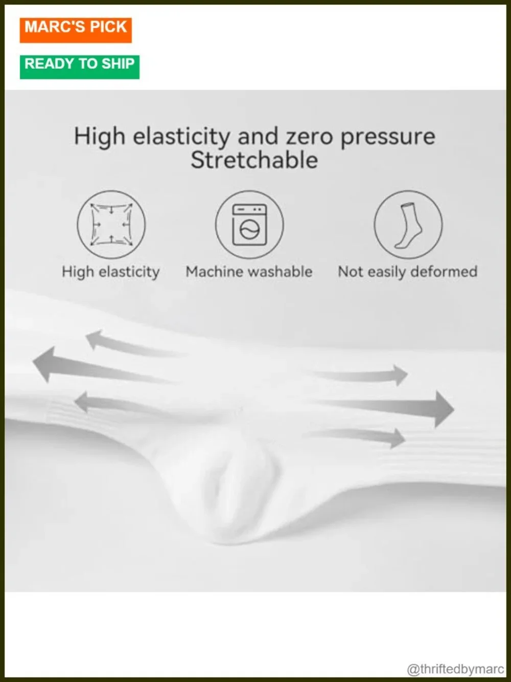 Cotton Cushioned Crew Socks with Arch Compression for Secure Fit